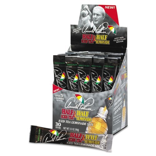 Arizona Arnold Palmer Half & Half Iced Tea &ndash; Lemonade Powder Stix, 30 Packets/Box