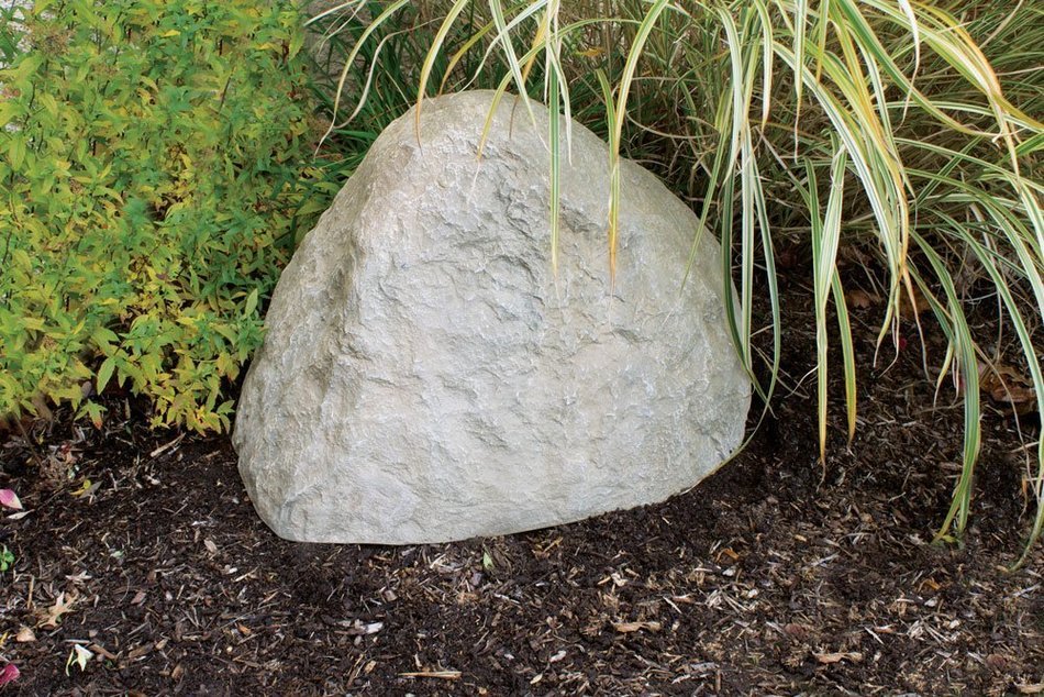 TrueRock Boulder Cover, Small, Greystone, 18"L x 16"W x 11"H N8