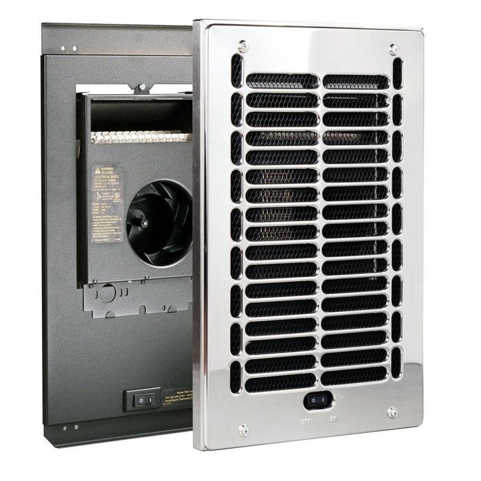 Electric Fan Wall Mounted Heater Grill Blower Indoor Warm 1000 Watt 3418 BTU 175 SQ FT NEW N2