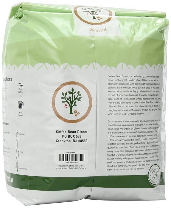 Coffee Bean Direct Decaf Colombian, Whole Bean Coffee, 5-Pound Bag N22