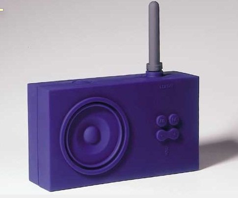 Lexon Tykho Rubber Radio Blue