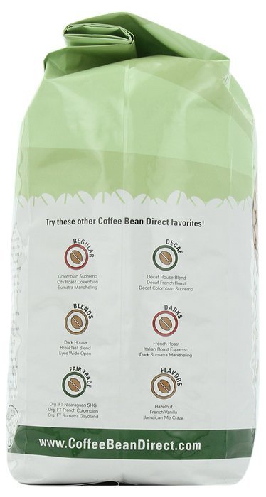 Coffee Bean Direct Decaf Colombian, Whole Bean Coffee, 5-Pound Bag N26