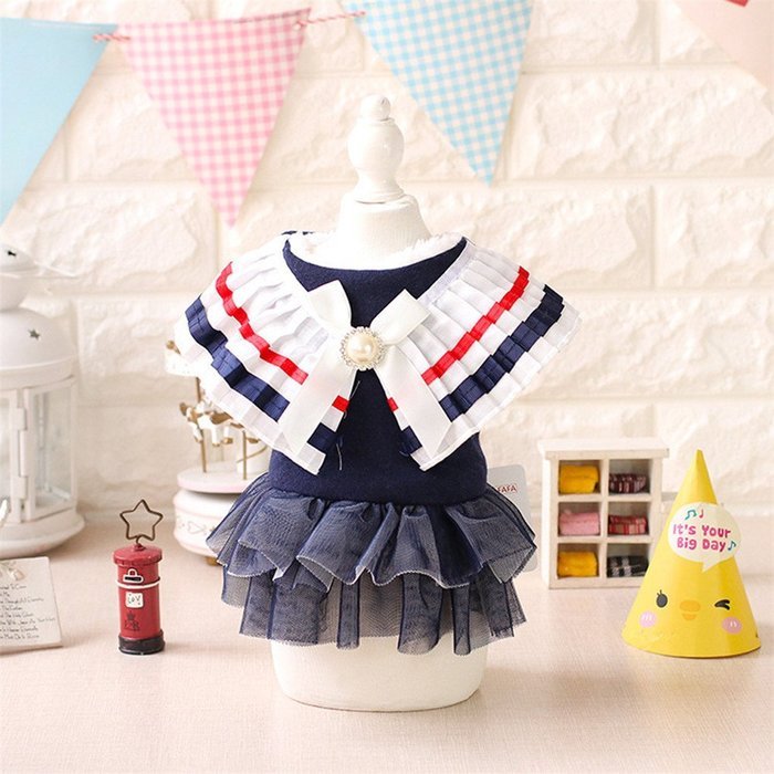 Pet Dress,Haoricu Winter Autumn College Style Dress Party Dress Pet Small Dog Cat Dress Pet Clothing Cotton-padded...