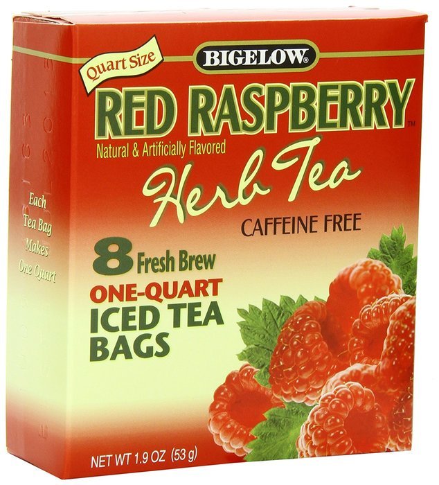 Bigelow Red Raspberry Iced Tea, 8-Count Boxes (Pack of 6) N5