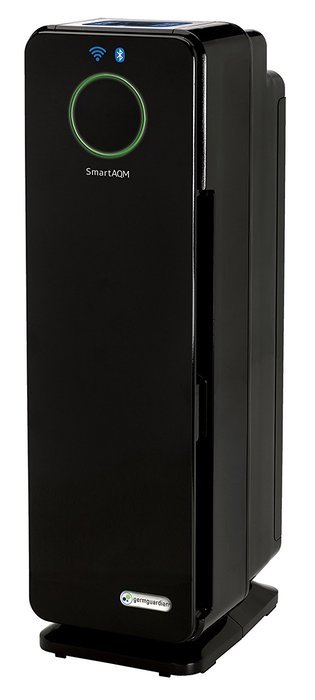 GermGuardian CDAP4500BCA WiFi Smart 4-in-1 True HEPA Air Purifier with SmartAQM Air Quality Monitor N3
