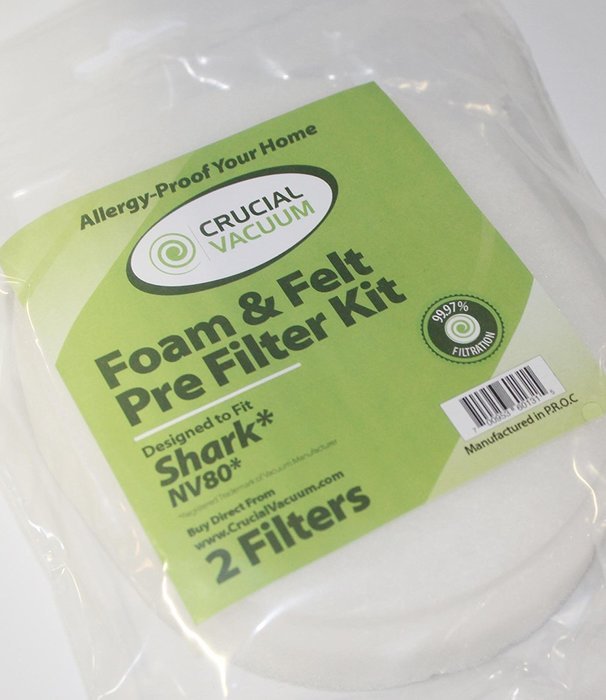 Shark NV80 UV420 HEPA Filter, Foam & Felt Filter, Part # XHF80 & XFF80 N3