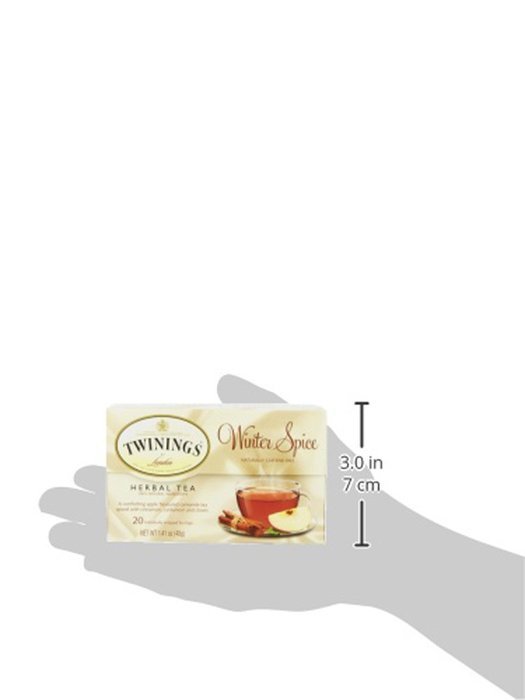 Twinings Pure Peppermint Herbal Tea, 1.41 Ounce Box, 20 Count N129