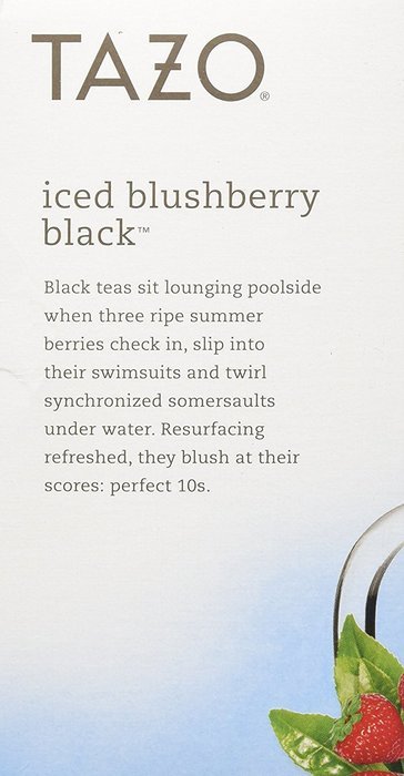 Tazo Blushberry Iced Black Tea - 6 bags N2