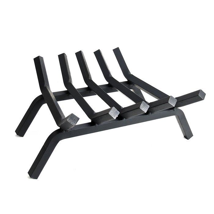 Pleasant Hearth - 3/4" Premium Solid Steel Fireplace Grates, Black, 30-Inch N5
