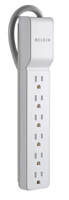Belkin 8-Outlet Commercial Power Strip Surge Protector with 8-Foot Power Cord, 2500 Joules (BE108000-08-CM) N5