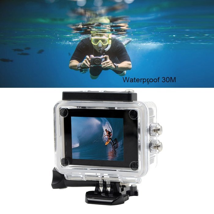 Besteye 2.0" Full HD 12MP Sports Action Camera WIFI 1080P with 170&deg;A+ Wide Angle 30M Waterproof IR Remote White... N3