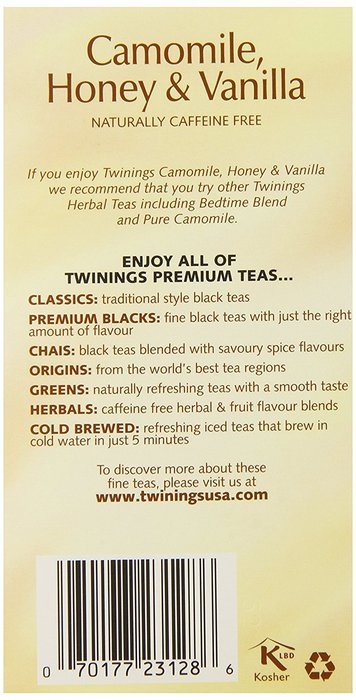 Twinings Pure Peppermint Herbal Tea, 1.41 Ounce Box, 20 Count N151