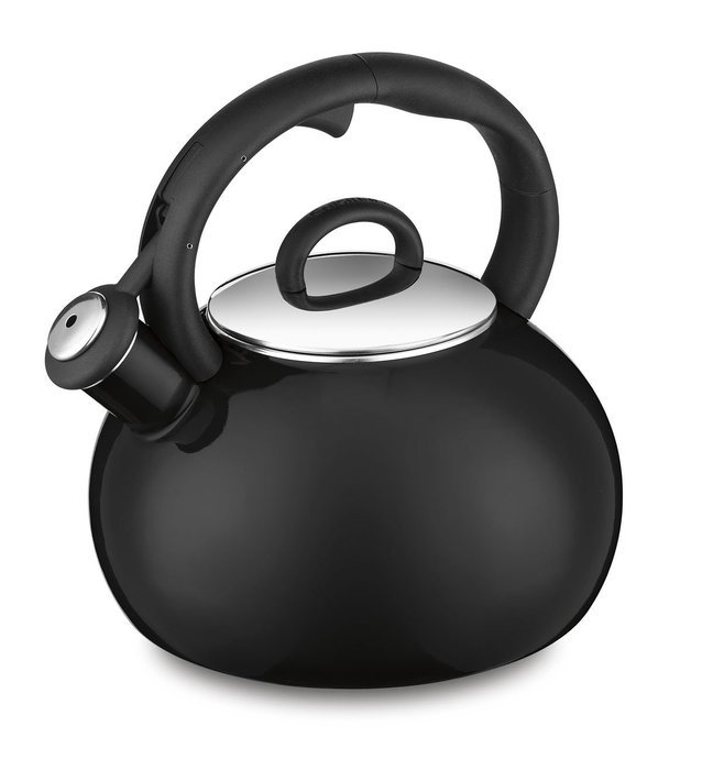 Cuisinart CTK-EOS17R Aura Enamel-on-Steel Stovetop Teakettle, Red N3