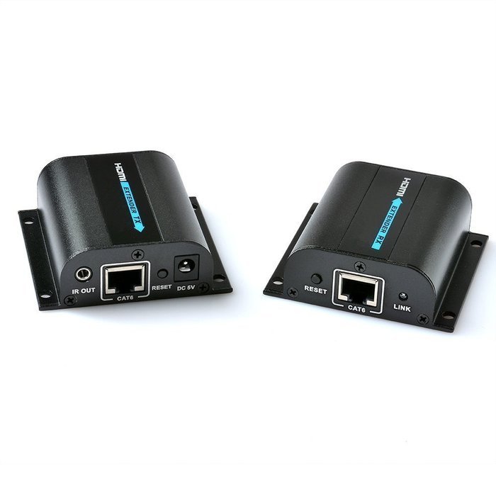 OceanHeart 196ft/60m LKV372PRO HDMI Extender Over Network Cat6/6a/7 Single cable with Loop-out for local display...