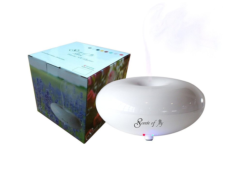 SoJ Ultrasonic Aromatherapy Diffuser (White), Elegant and Simple, Cool Mist Humidifier, Essential Oil Fragrance... N8