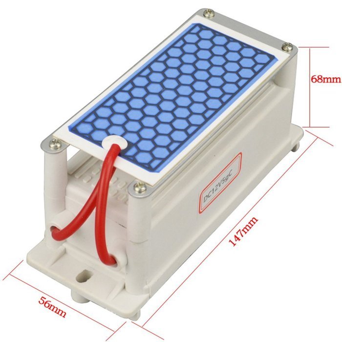 DC 12v 10g/H Car Ozone Generator Air Purifier Ozonizer Cleaning Ozone Ceramic Plate Air Sterilizer N7