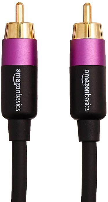 AmazonBasics Subwoofer Cable - 50 Feet N4
