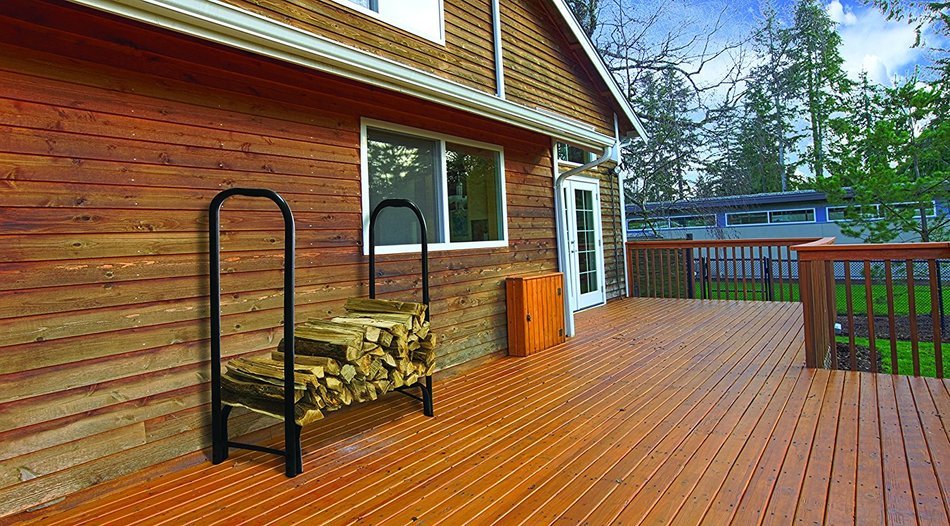 Pleasant Hearth Log Rack with Cover 8-Feet N2