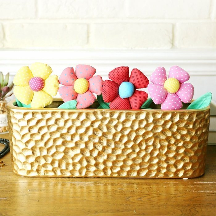 WOOD MEETS COLOR Handmade Fabric Flower Air Purifying, Bamboo Charcoal, Fragrance and Chemical Free, Non Toxic... N6