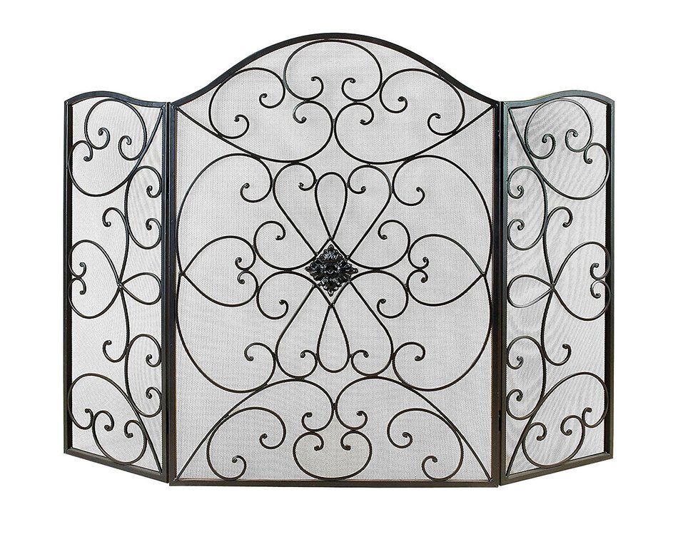 Deco 79 21626 Metal Fire Screen Ultimate in Fire Protection Category
