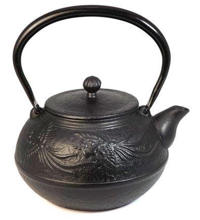 Naubu Iron Kettle Tetsubin Chinese phoenix Iron Lid 1.3L（japan import）