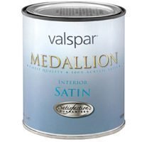 Valspar 27-3405 QT 1 quart Clear Base Medallion Acrylic Interior Paint Satin by Valspar