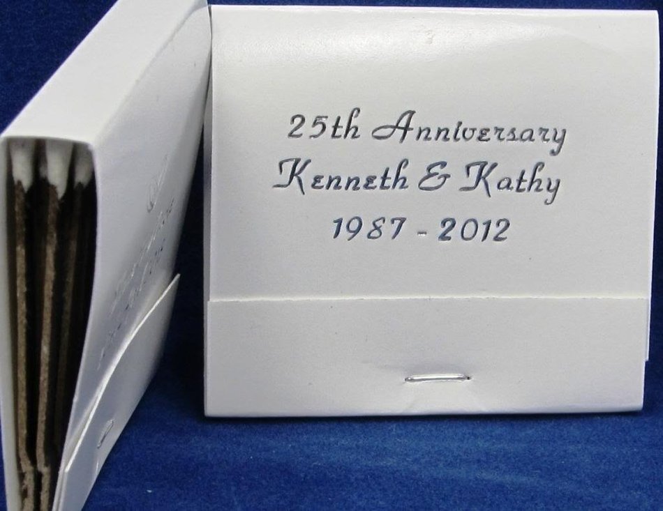 100 white personalized matchbooks wedding favors bridal shower birthday custom printed matches free personalization
