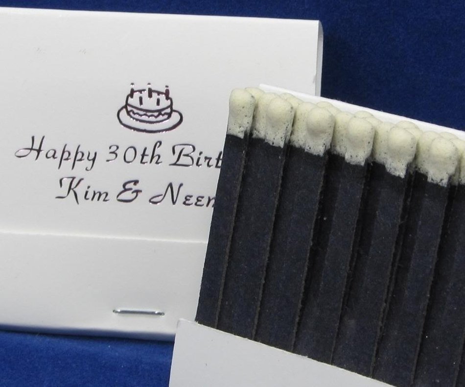 100 white personalized matchbooks wedding favors bridal shower birthday custom printed matches free personalization N2
