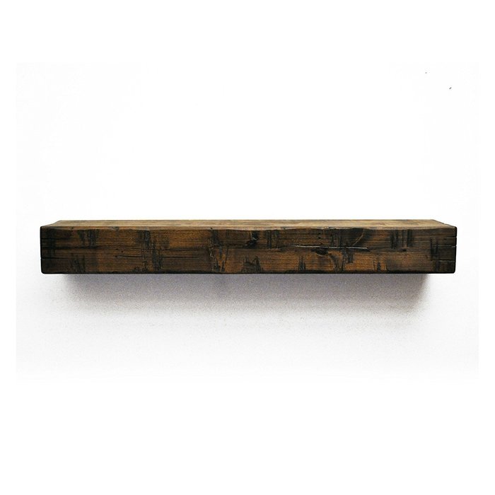 Dogberry Collections Rustic Fireplace Mantel Shelf N3