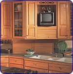 Omega National 30 inch W Straight Appliance Garage with Veneer Door, Maple