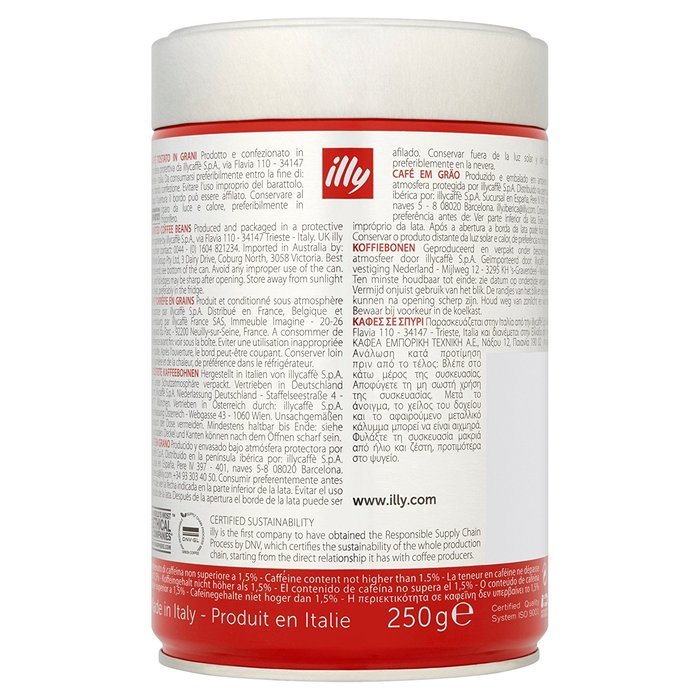 illy Medium Roast Whole Bean Coffee 8.8 Ounces N10