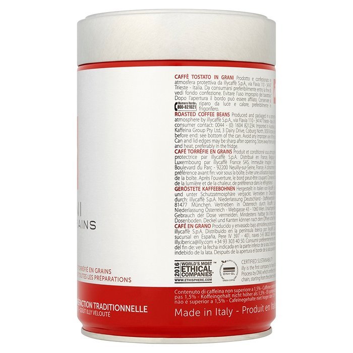 illy Medium Roast Whole Bean Coffee 8.8 Ounces N11