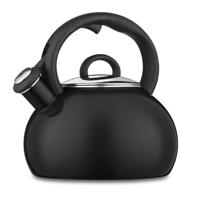 Cuisinart CTK-EOS17R Aura Enamel-on-Steel Stovetop Teakettle, Red N5
