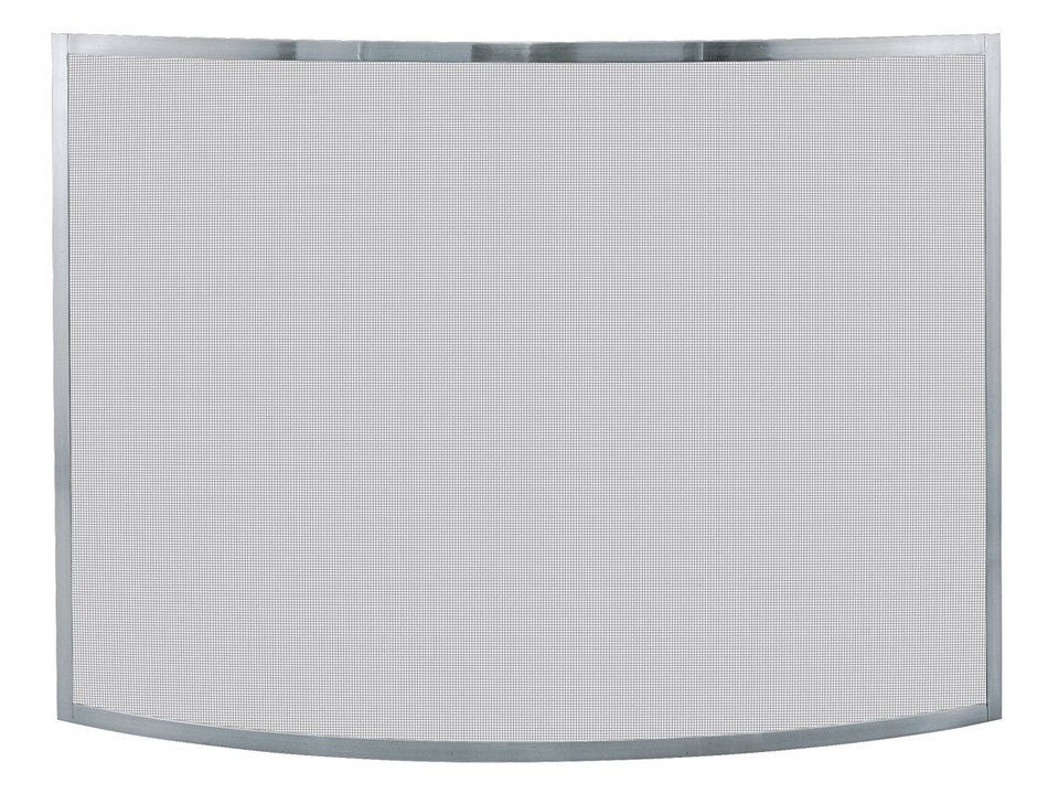 Uniflame, S-1613, Single Panel Curved Pewter Finish Screen