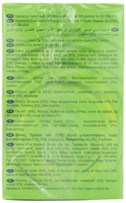 London Fruit & Herb Company Green Tea, Variety Pack, 20 Count N2