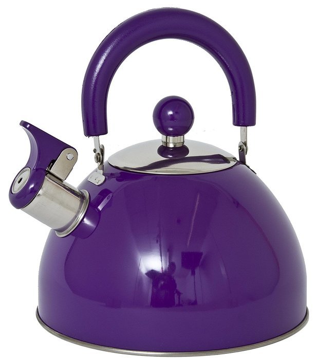 Lifetime Cooking Retro Style 2.5L Whistling Kettle Stainless Steel Green N5