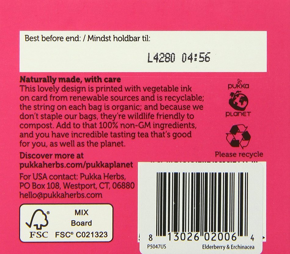 Pukka Organic Teas, Cleanse, 20 Count N20