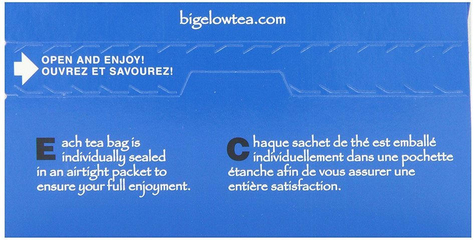 Bigelow Peppermint Herbal Tea, 20-Count Boxes (Pack of 6) N4