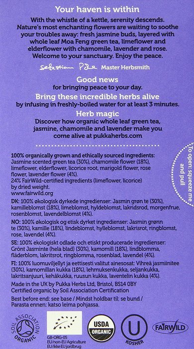 Pukka Organic Teas, Cleanse, 20 Count N29