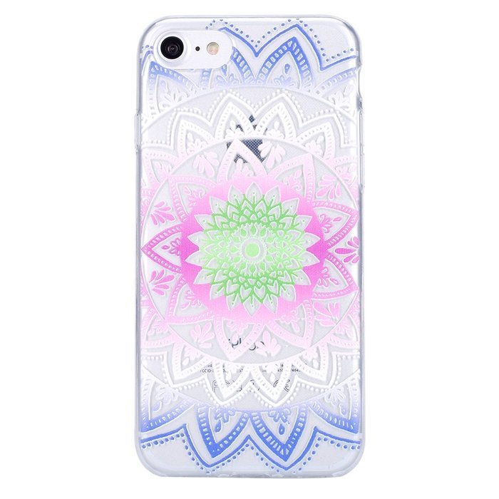 iPhone 7 Case, PHEZEN Henna Mandala Floral Design [Scratch Resistant] Clear TPU Bumper Case Soft Rubber Gel Silicone... N11
