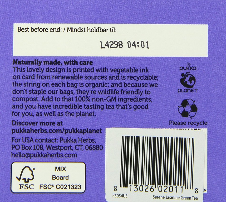 Pukka Organic Teas, Cleanse, 20 Count N30