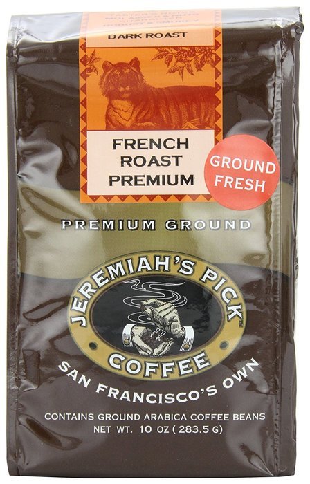 Jeremiah's Pick Coffee French Dark Roast Ground Coffee, 10-Ounce Bags (Pack of 3) N4