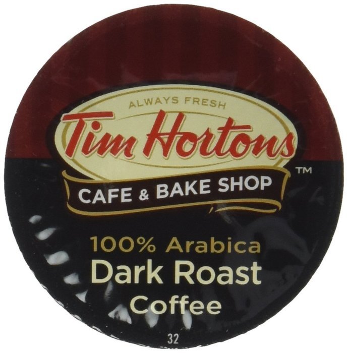 Tim Hortons Single Serve RealCup - Dark Roast Coffee Cups - 12 ct