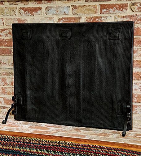 Medium Pavenex Fireplace Blanket Stops Overnight Heat Loss, In Black