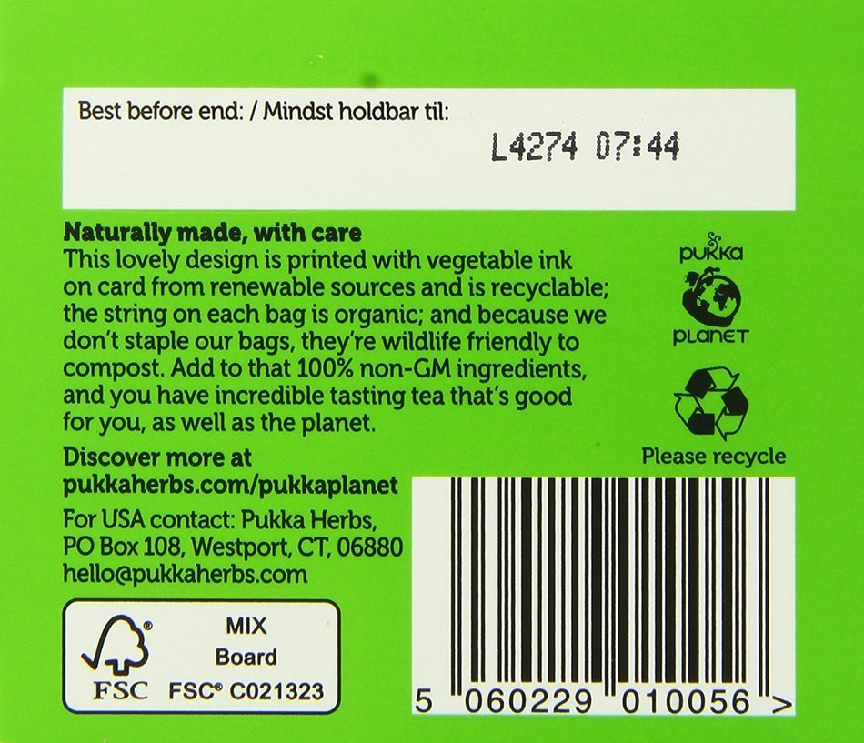 Pukka Organic Teas, Cleanse, 20 Count N38