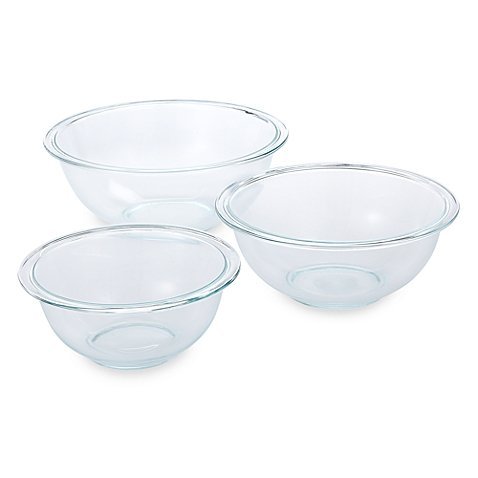 Pyrex 3-Piece Mixing/Serving/Storing Bowl Set