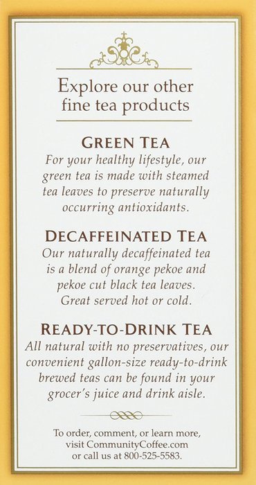 Community Coffee Iced Tea Bags, 24 Count (Pack of 6) N29