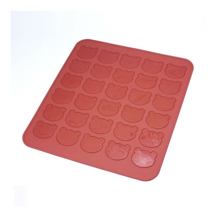 Silicone 30-cavity Macaron Macaroon Pastry cake Oven Baking Mould Sheet LC950 Must Have (Penguin with heart shape) N5