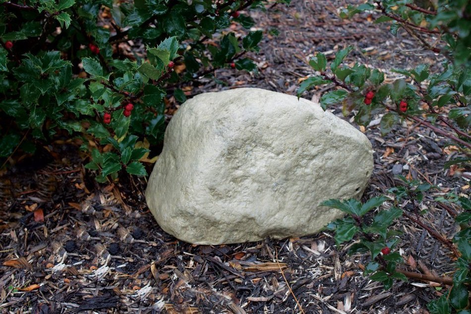 TrueRock Boulder Cover, Small, Greystone, 18"L x 16"W x 11"H N10