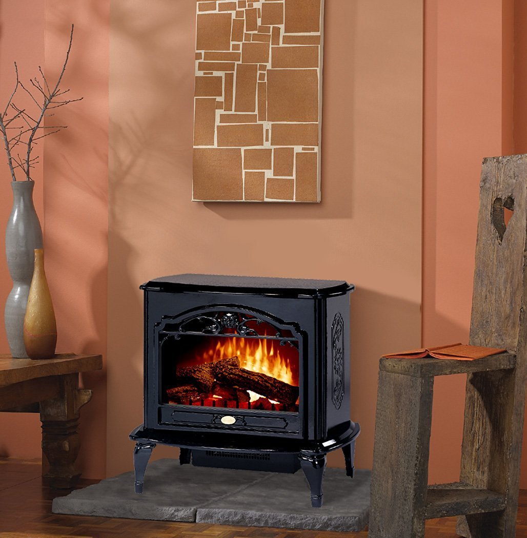 Dimplex Tds8515tb Celeste Electric Stove Glossy Black Fireplace Heater Complete Set W Bonus 5458